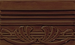 TED7 Бордюр EPOQUE Terminale Deco Caramel Craquele 12x20