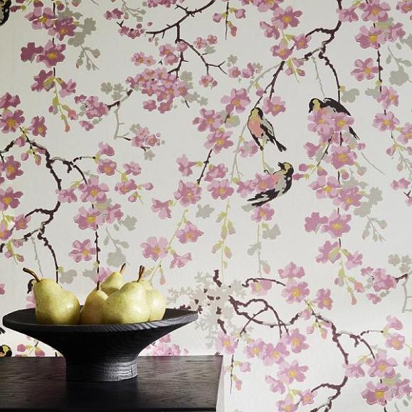 Обои Little Greene 0260MAMINER Massingberd Blossom Mineral