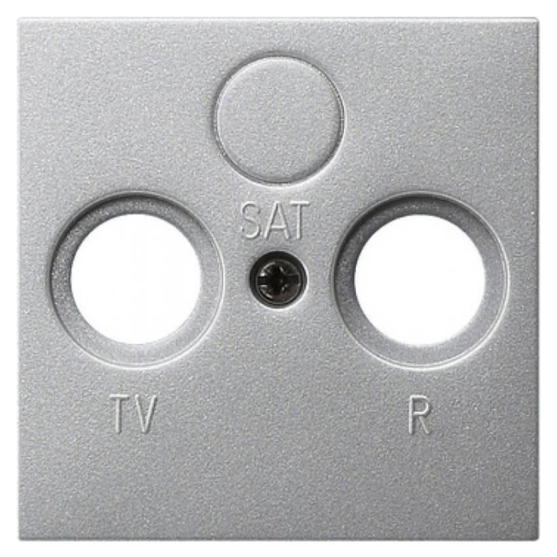 Лицевая панель Legrand Valena розетки TV-FM-SAT алюминий 770186