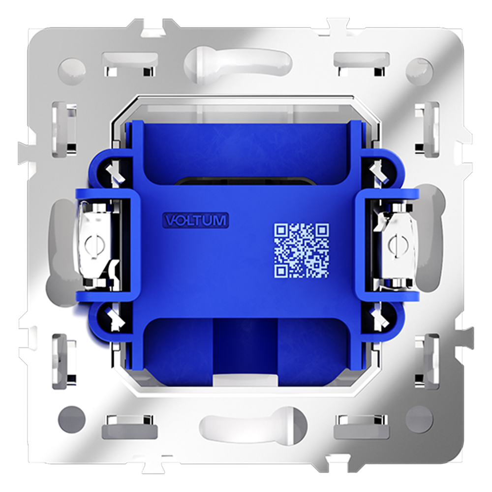 Вывод кабеля Voltum S70 VLS080201 (белый глянцевый)