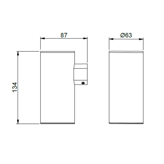 Almar Стакан подвесной d6.3x8.7хh13.4см, цвет: оружейный металл брашированный PVD