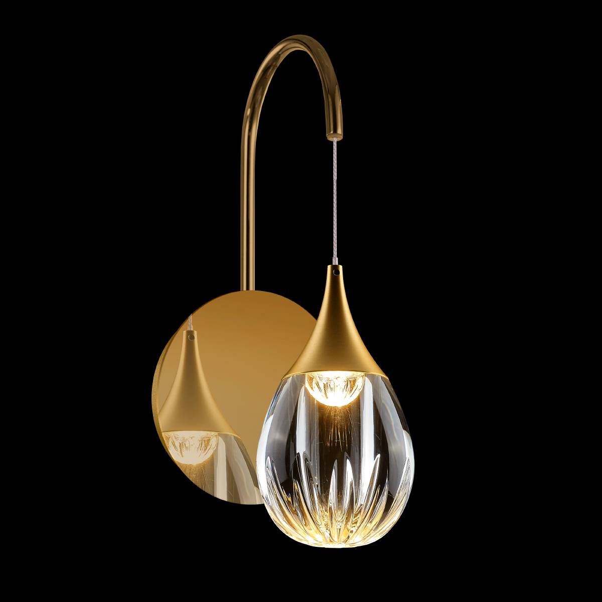 Бра Delight Collection Stilla MB24001004-1A gold/clear