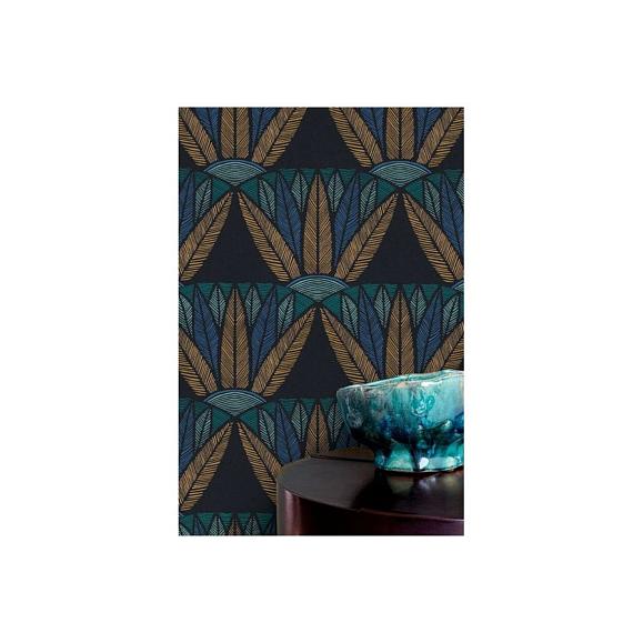 Обои Casamance 76162038 Castalia Noir/topaze