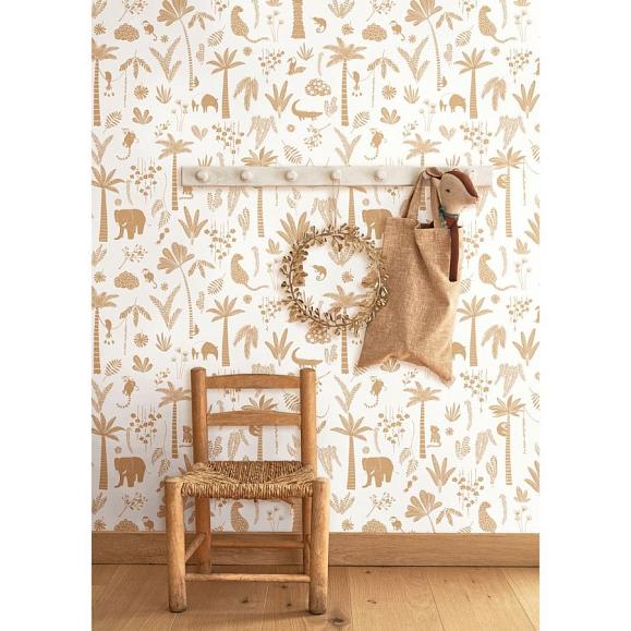 Обои Casadeco 200762606 Poetic Jungle Camel