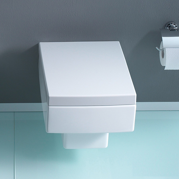Duravit Vero Унитаз подвесной 37x54.5см, с вертикальным смывом с сиденьем, цвет: белый