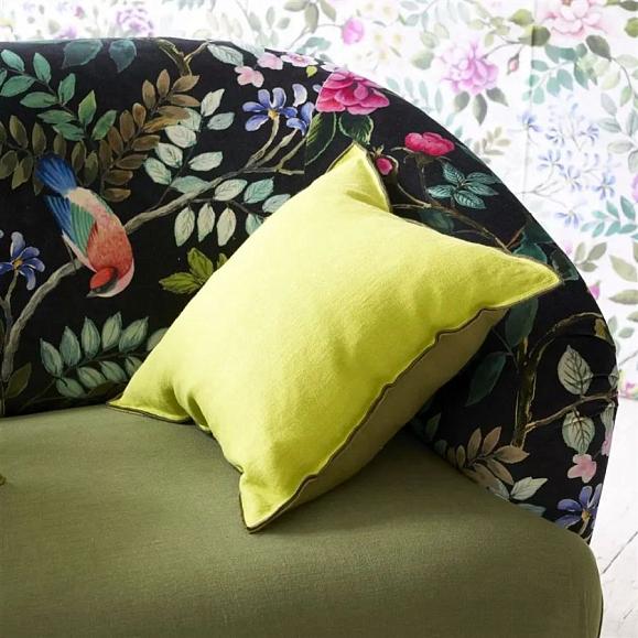 Подушка CCDG1367, Brera Lino, Lime&Moss, Designers Guild 43x43см