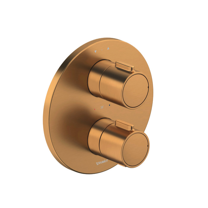 Duravit Thermostatic Смеситель для душа, настенный, термостатический, цвет: бронза