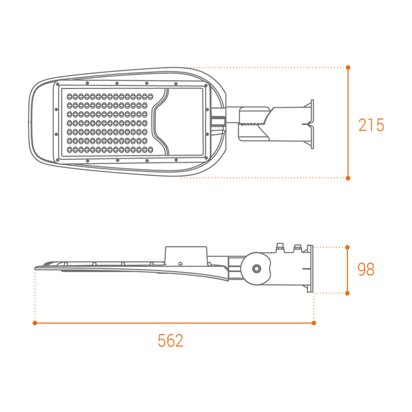 Уличный консольный светильник Wolta STL-70W/05