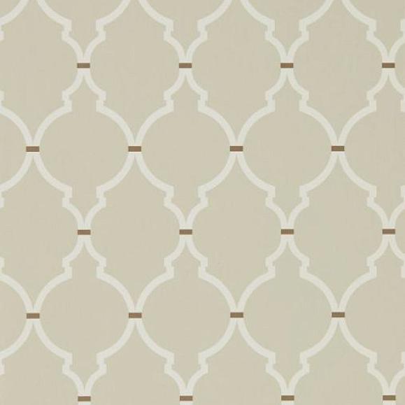 Обои Sanderson 216337 Empire Trellis Linen/Cream