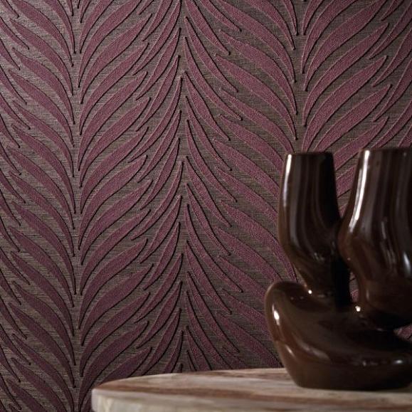 Обои Casamance 71510353 Ornementa Aubergine ebene
