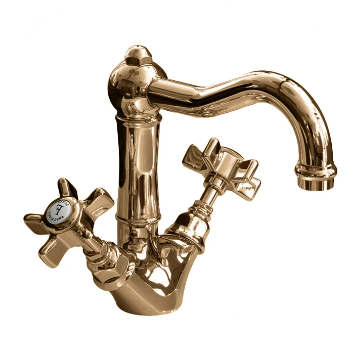 Nicolazzi Dames Anglaises Смеситель для раковины, 1 отв., с донным клапаном, цвет: Bronze Plated
