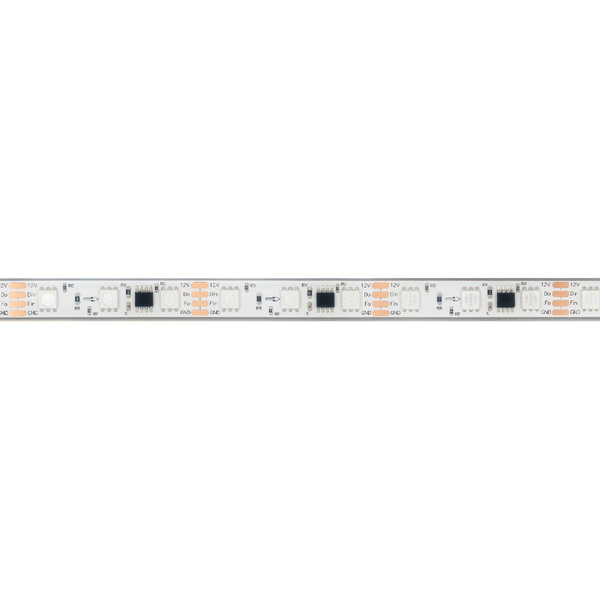 Светодиодная герметичная лента Arlight SPI-PFS-B60-12mm 12V RGB-PX3-BPT (12 W/m, IP68, 5060, 5m) 039177
