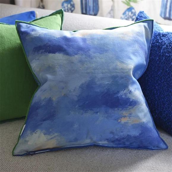 Подушка CCDG1580, Matsu Cotton, Cobalt, Designers Guild 50 x 50см