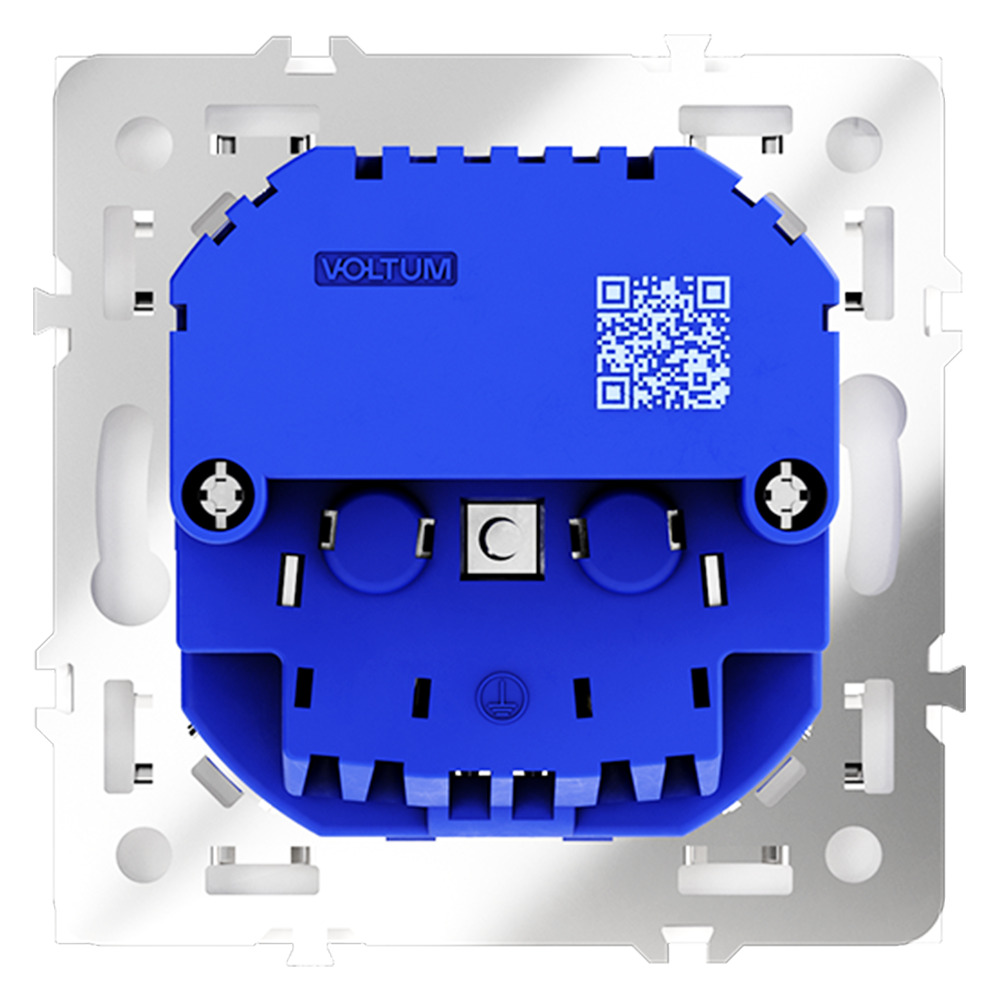 Розетка с USB, A+C Voltum S70 VLS040502 (белый матовый)