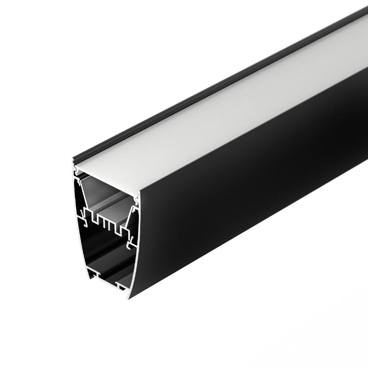 Алюминиевый профиль Arlight LINE-5075-U-HONEYCOMB-2000 BLACK 044885