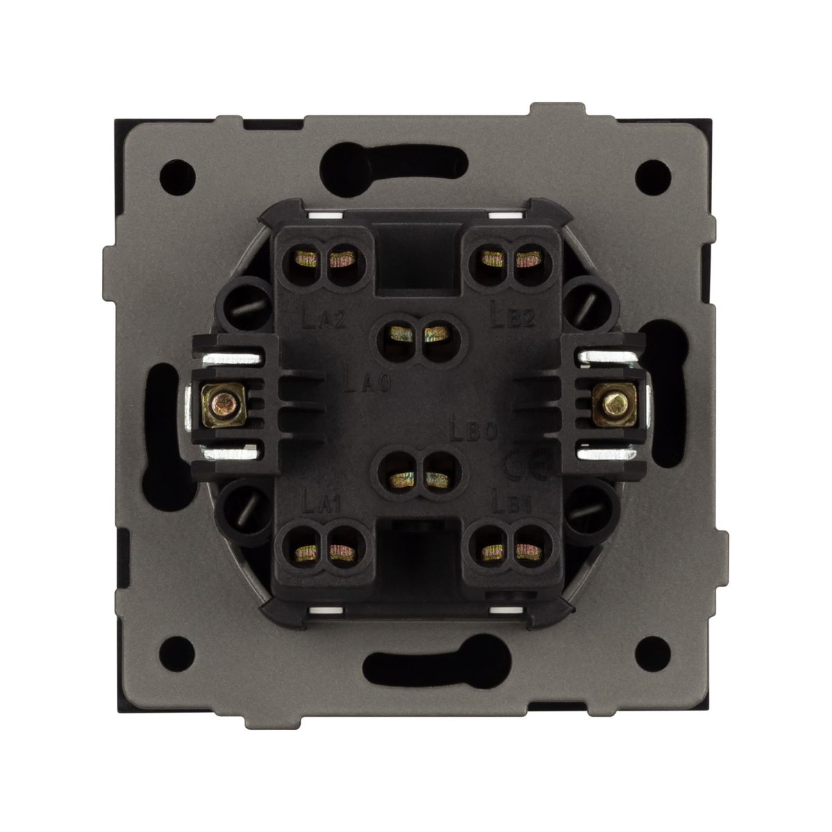Механизм выключателя одноклавишный перекрёстный Arlight SWT-TENDO-MKX1-PL-BK (230V, 10A) 054055