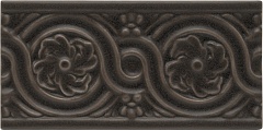 Relieve Flores Charcoal 7,5x15 ADNT5059