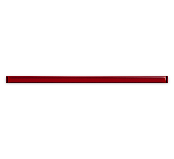 Бордюр стеклянный Universal Glass красный 3x75 (UG1U411)
