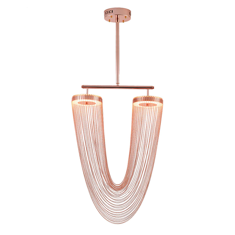 Люстра на штанге Delight Collection Otero 8608P copper