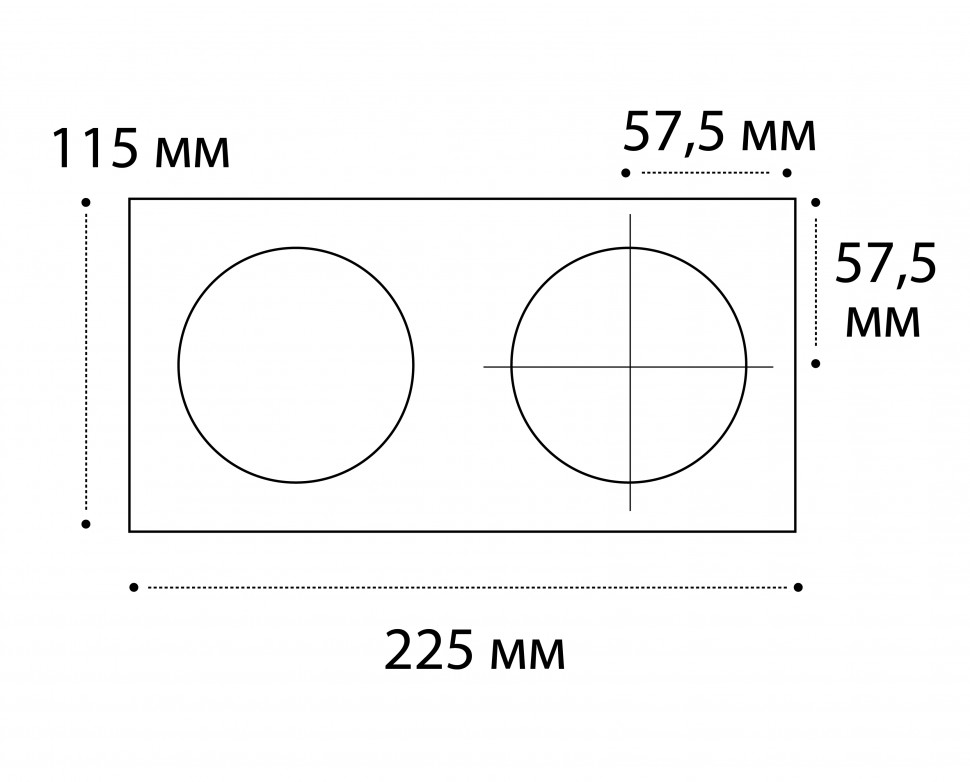 Рамка для светильника Italline IT02-QRS2 black