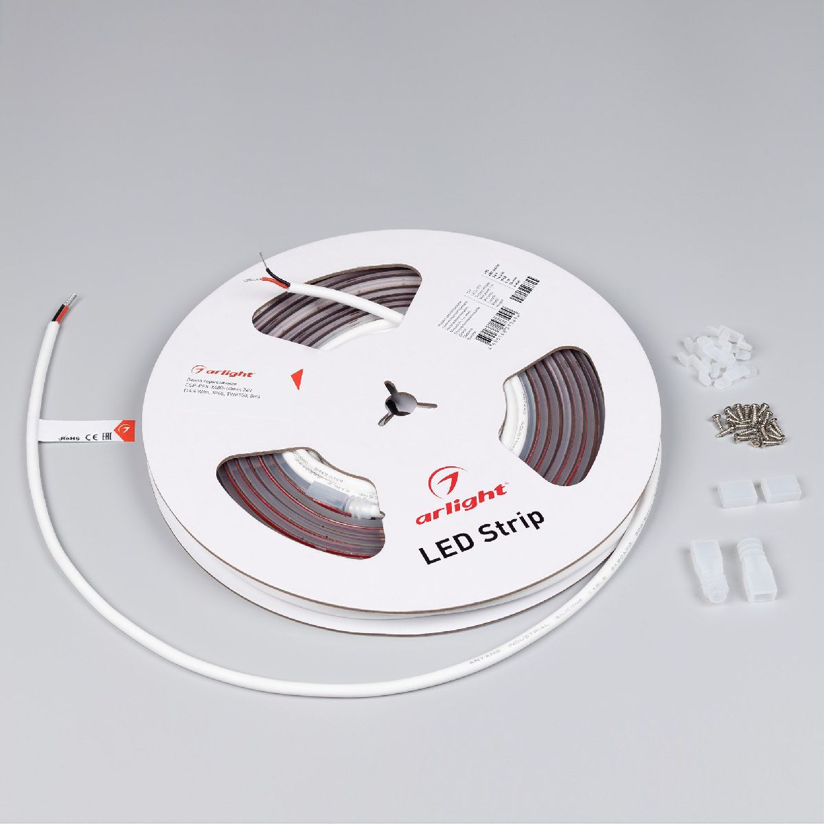 Светодиодная лента герметичная Arlight CSP-PFS-X480-10mm 24V Day4000 (14.4 W/m, IP68, TWP100, 5m) 045043