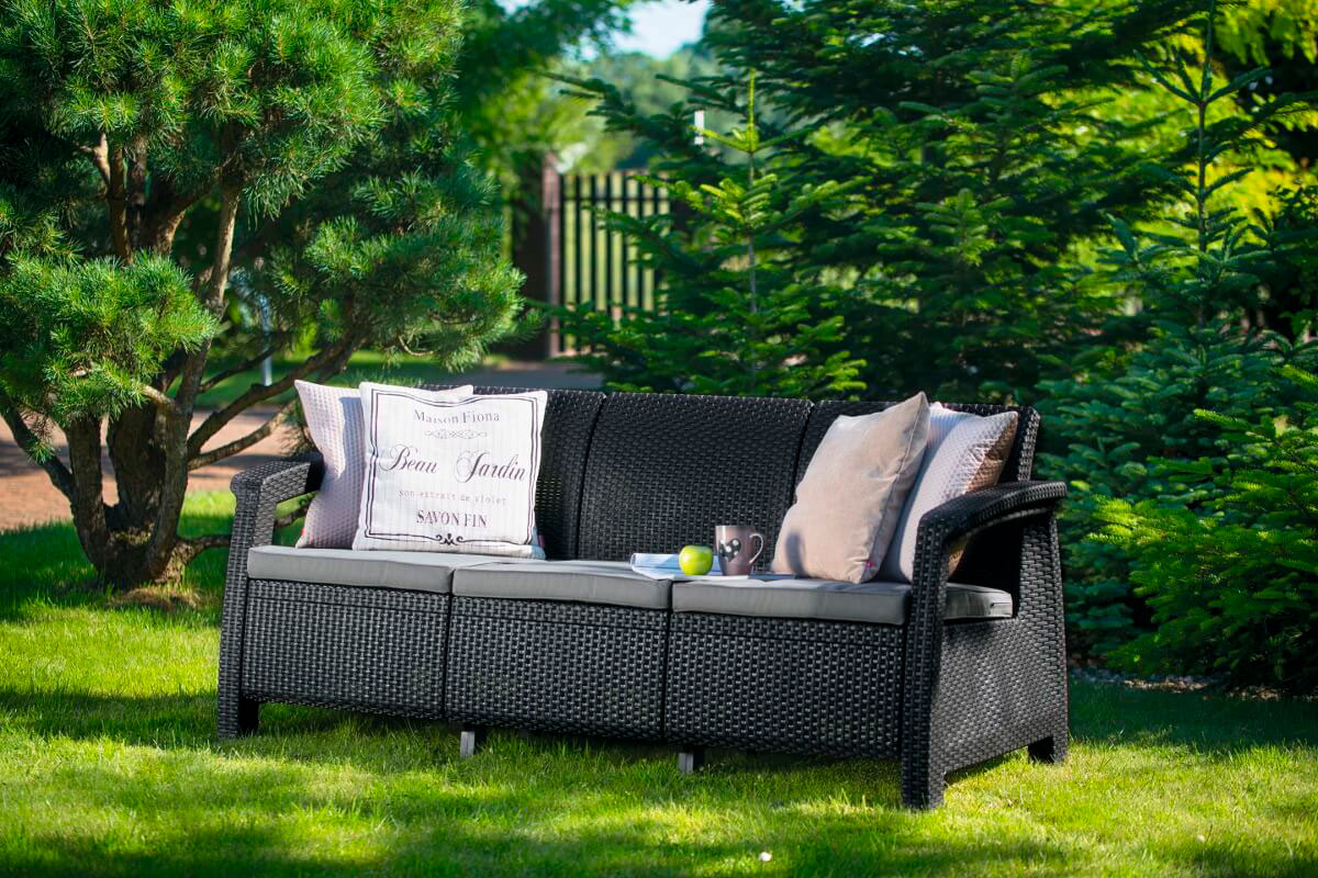 Комплект мебели Corfu Russia Love Seat Max (3х мест.диван), коричневый