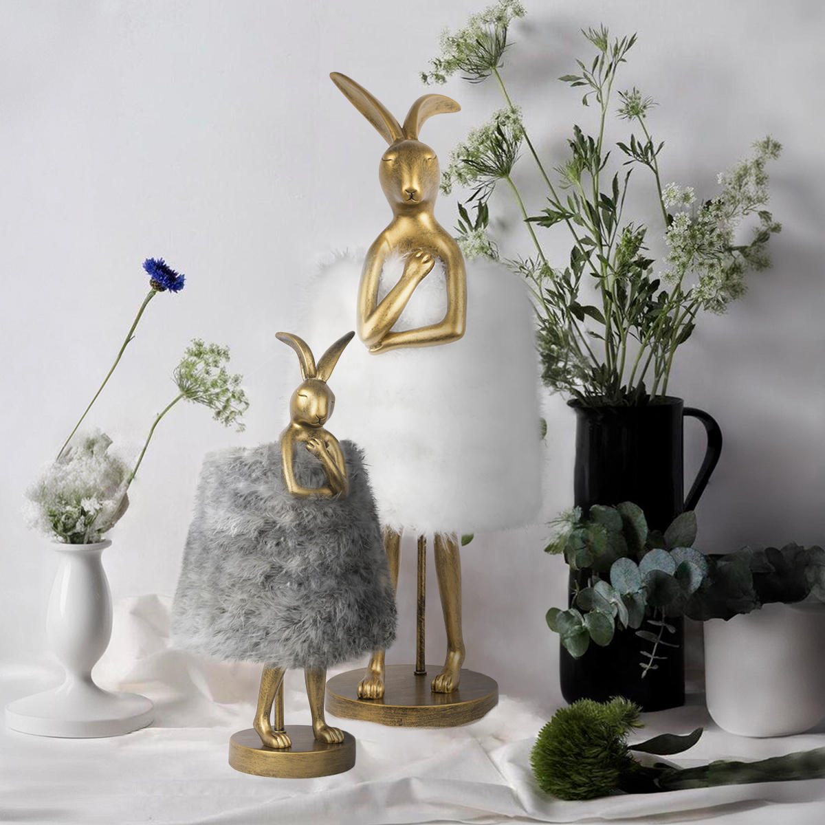 Настольная лампа Loft IT Lapine 10315/B Grey fluff