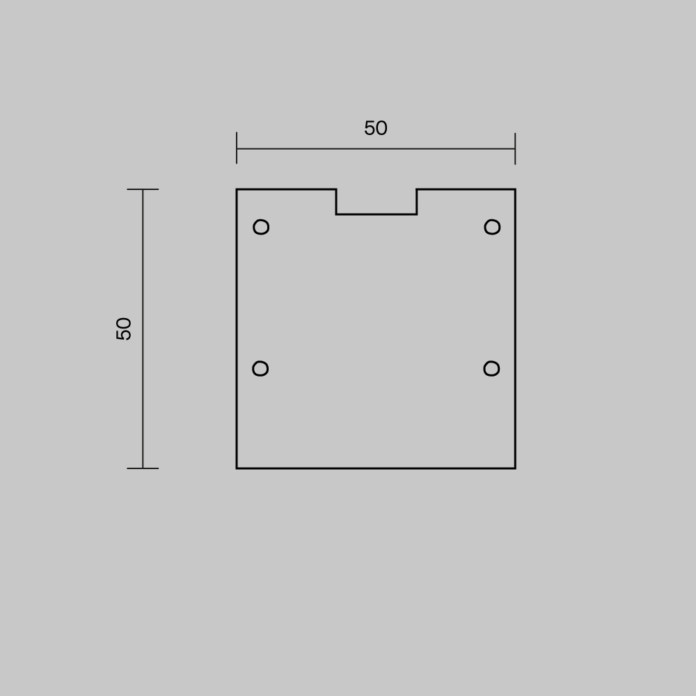 Комплект заглушек для профиля 5050 2шт Maytoni Led Strip ALM-5050T-B-EC 642047