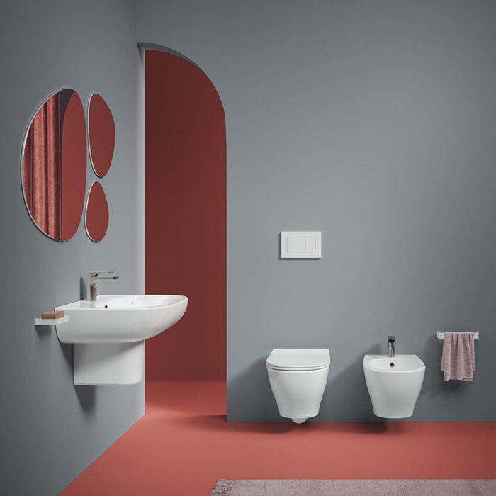 Artceram TEN 4.0 Биде подвесное 36х52, с 1 отв под смеситель, с креплениями, цвет белый