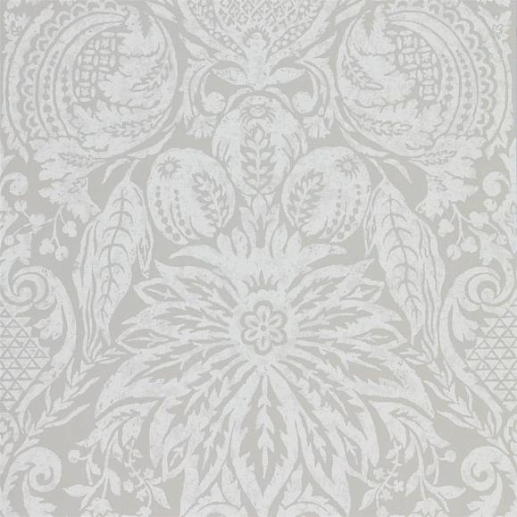 Обои Zoffany 312863 Mitford Damask Platinum Grey