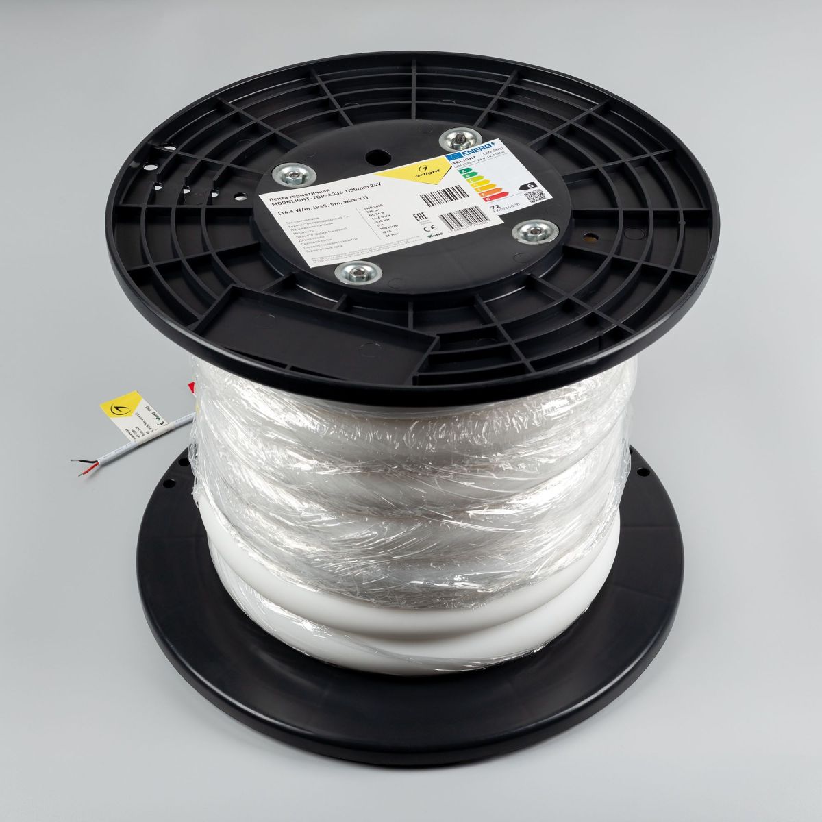 Светодиодная герметичная лента Arlight MOONLIGHT-TOP-A336-D30mm 24V Warm3000 (14.4 W/m, IP65, 5m, wire x1) 050481
