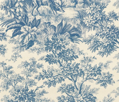 Обои Little Greene 0284SGJUNIP Stag Toile Juniper