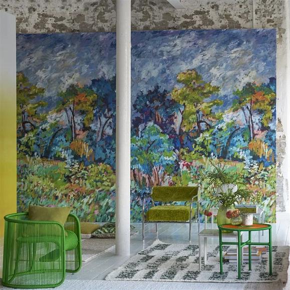 Панно Designers Guild PDG1179/01 Foret Impressionniste Cobalt