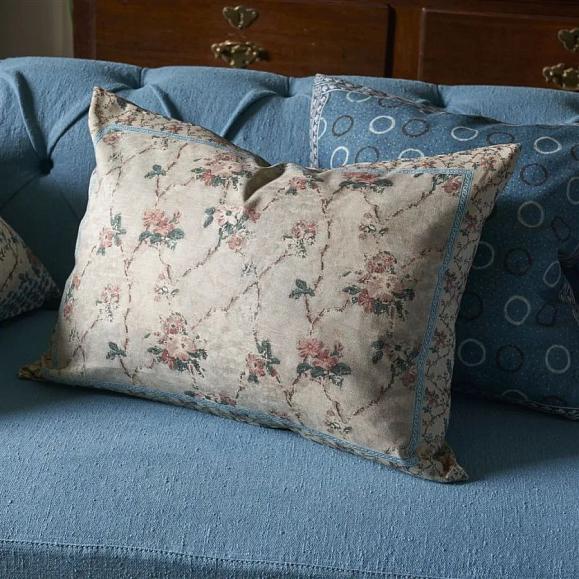 Подушка CCJD5083, Vintage Floral, Linen, John Derian 60 x 45см