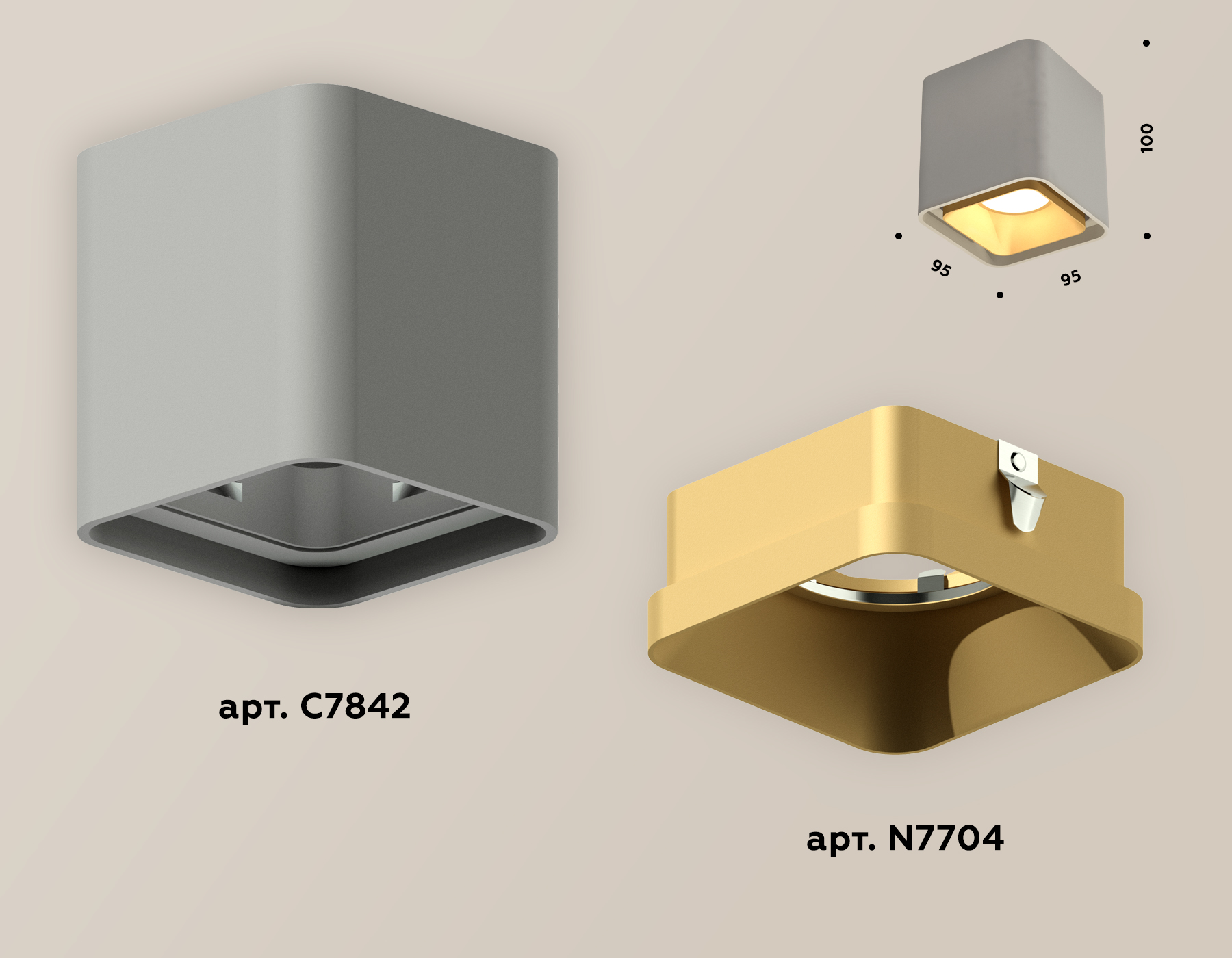 Накладной светильник Ambrella Light Techno XS7842004 (C7842, N7704)