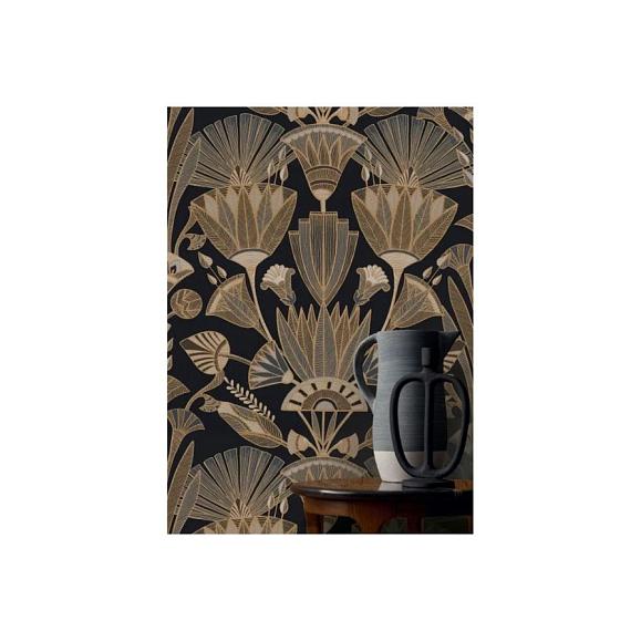 Обои Casamance 76130610 Denderah Noir/mordoré