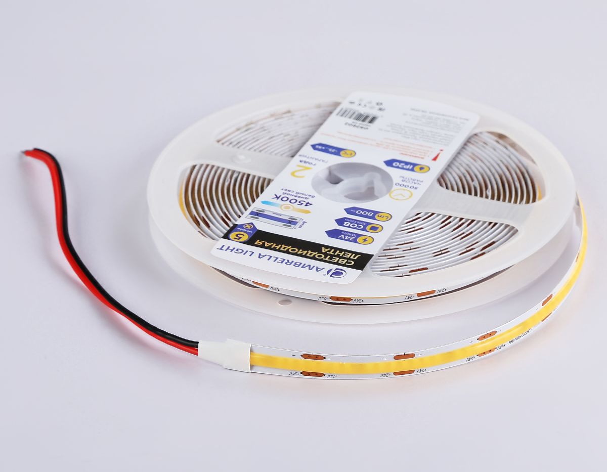 Светодиодная лента Ambrella Light Illumination 24В COB 10Вт/м 4500K 5м IP20 GS4652