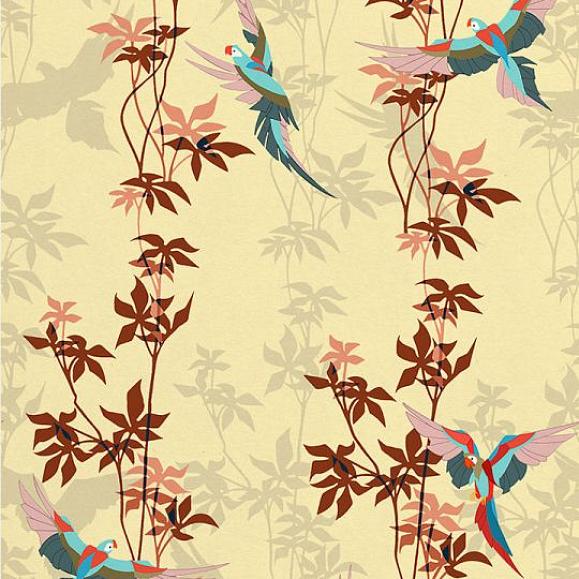 Обои Aura Signature WP172054 Loro Park Gold
