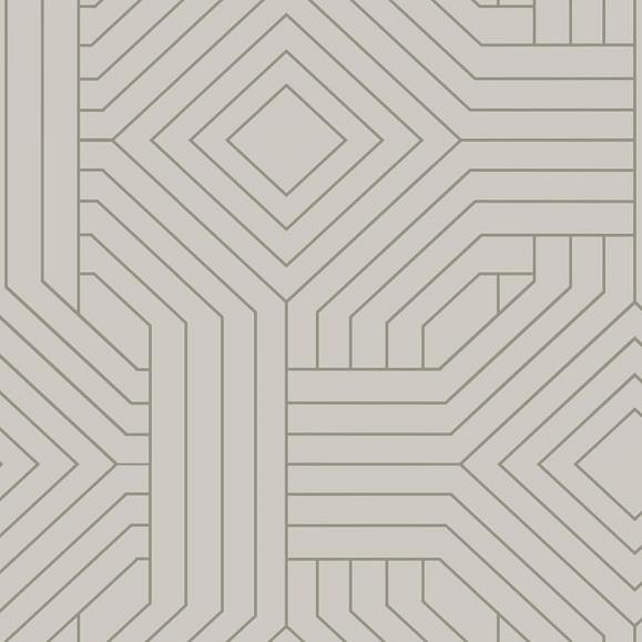 Обои York CI2377 Diverging Diamonds Mist Taupe