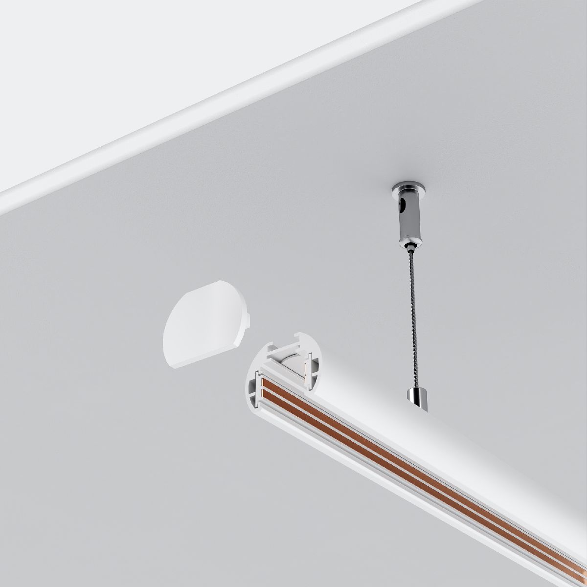Шинопровод магнитный Maytoni Exility TRXM034-R-412W