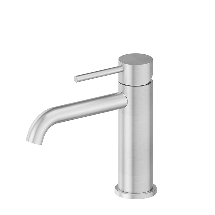 Newform X-STEEL 316 Смеситель для раковины на 1 отв., без донного клапана, излив 14.5см., цвет: нержавеющая сталь