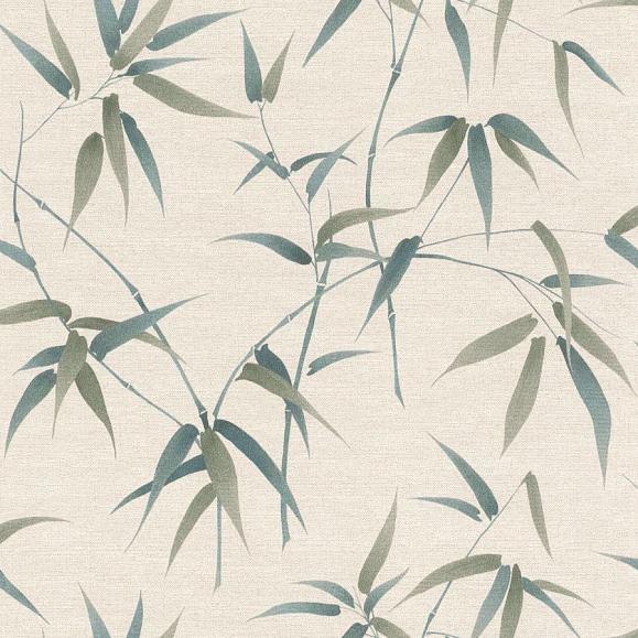 Обои Emil & Hugo 292151 Bamboo Sand-Deep Aqua