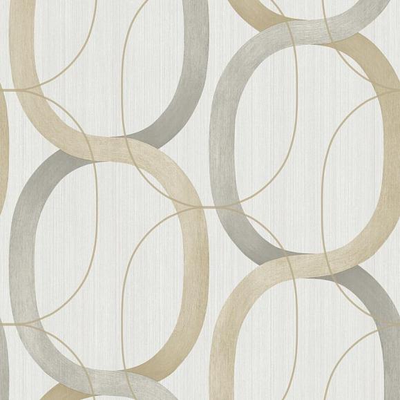 Обои York OS4212 Interlock Dark Taupe