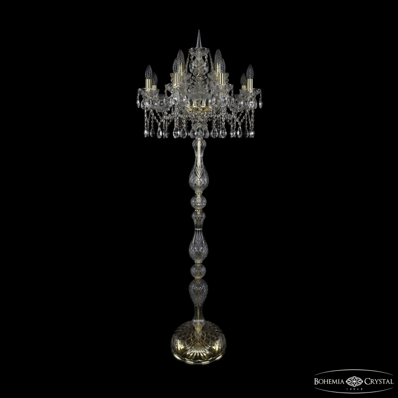 Торшер Bohemia Ivele Crystal 1413T1/8+4/200-165 G