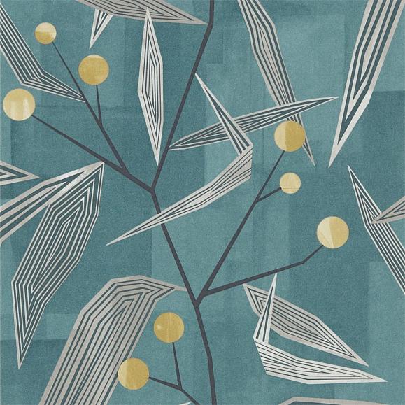 Обои Harlequin 111691 Entity Teal/Linden