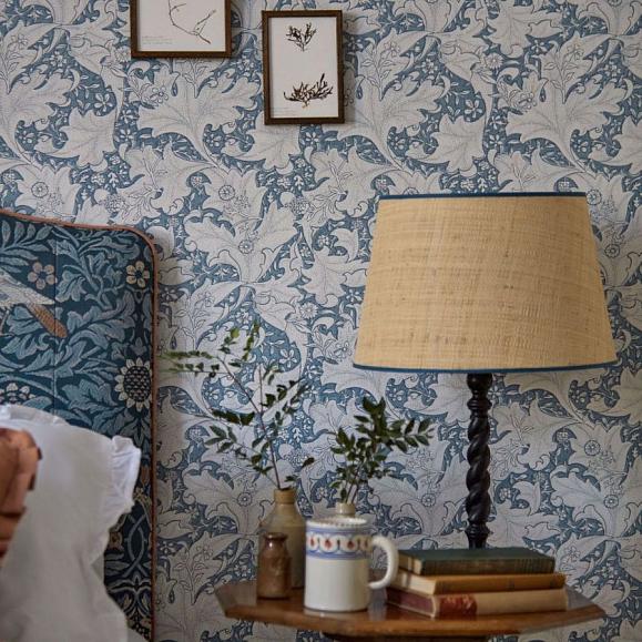 Обои Morris 217187 Wallflower Woad Blue