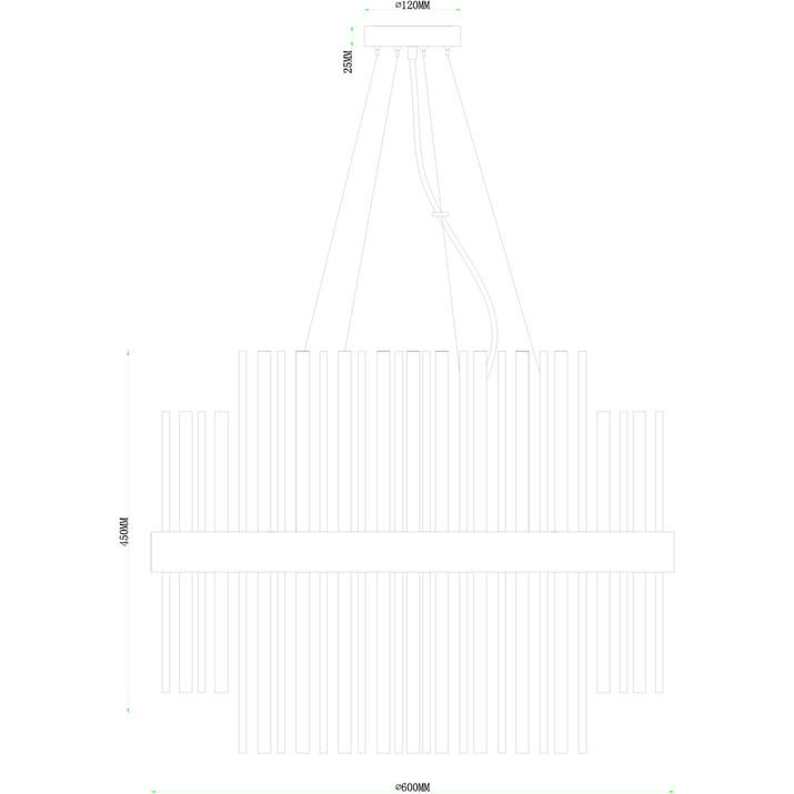 Подвесная люстра Arte Lamp Montreal A1034SP-16CC