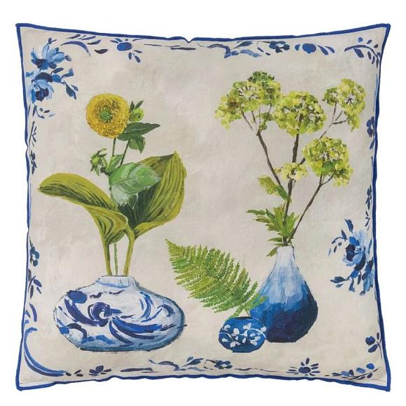 Подушка CCDG1584, Kawana Linen, Cobalt, Designers Guild 50 x 50см