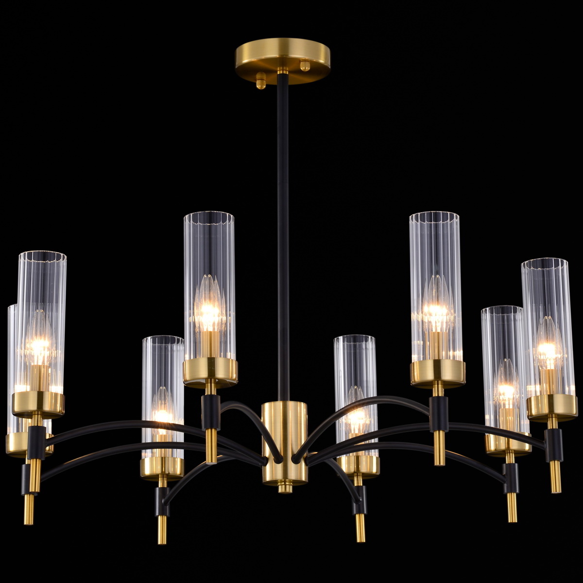 Люстра на штанге Illumico IL5177-8PLS-29 BRASS TUBO