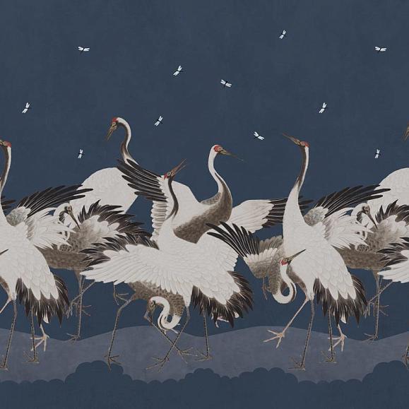 Панно Hygge Wall H11403 Dancing Cranes Blue